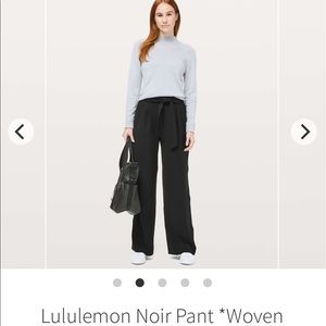 Lululemon Noir Paperbag Pants